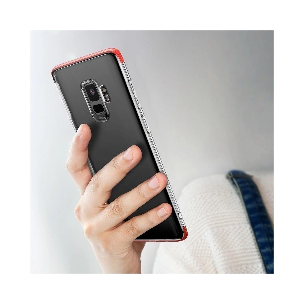 Hurtownia GSM - Etui transparent Baseus Armor Case pentru Samsung Galaxy S9 (roșu) - BSU532RED - {ean13} - Hurt