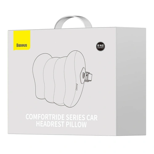 Jedwabna poduszka samochodowa na zagłówek Baseus ComfortRide Series (niebieski)