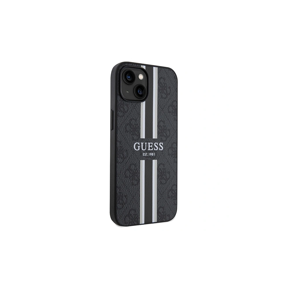 Hurtownia GSM - Case Guess GUHMP15SP4RPSK Apple iPhone 15 / 14 / 13 Hardcase 4G Printed Stripes MagSafe schwarz/black - GUE3104 - {ean13} - Hurt