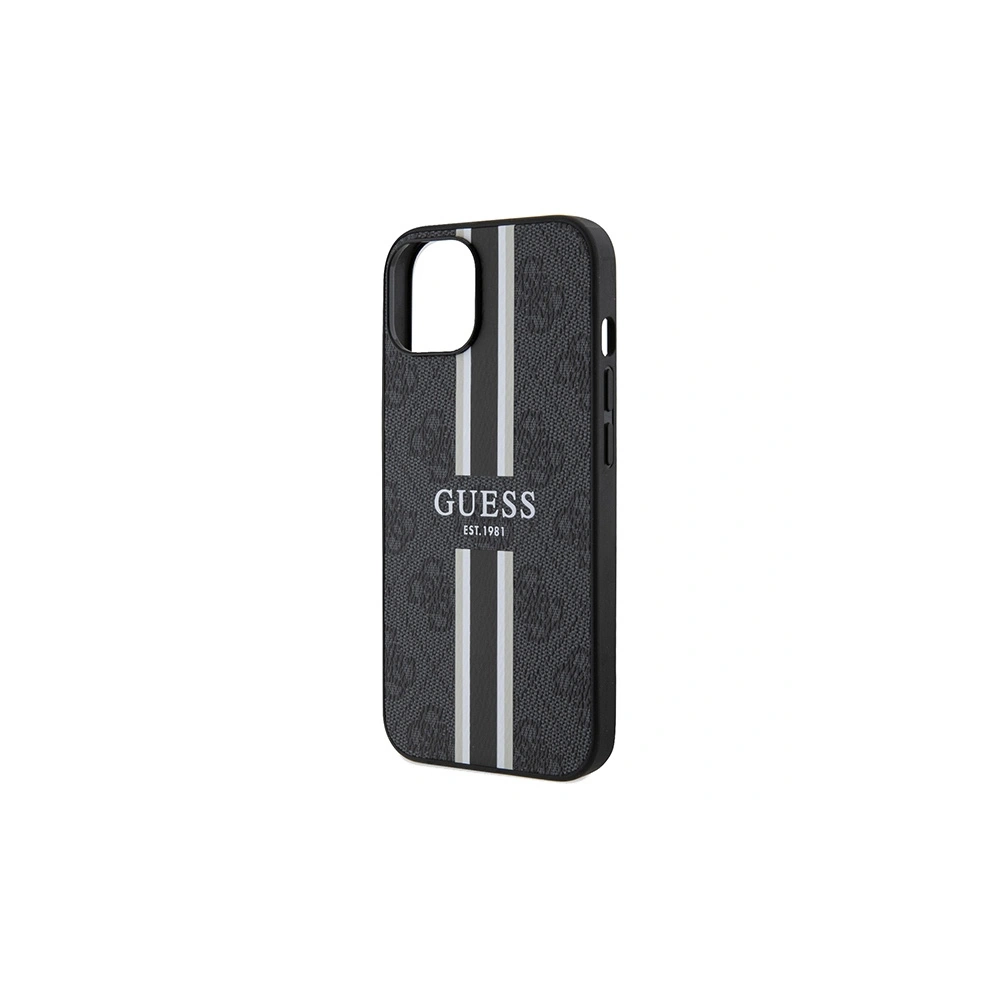 Hurtownia GSM - Case Guess GUHMP15SP4RPSK Apple iPhone 15 / 14 / 13 Hardcase 4G Printed Stripes MagSafe schwarz/black - GUE3104 - {ean13} - Hurt