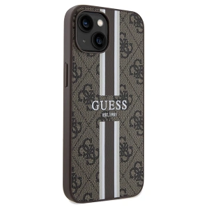 Hurtownia GSM - Case Guess GUHMP15SP4RPSW Apple iPhone 15 / 14 / 13 Hardcase 4G Gedruckte Streifen MagSafe braun/brown - GUE3105 - {ean13} - Hurt