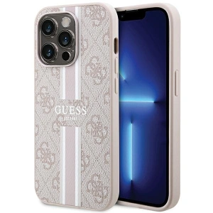 Hurtownia GSM - Case Guess GUHMP15XP4RPSP Apple iPhone 15 Pro Max Hardcase 4G Gedruckte Streifen MagSafe rosa/pink - GUE3106 - {ean13} - Hurt