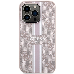 Hurtownia GSM - Case Guess GUHMP15XP4RPSP Apple iPhone 15 Pro Max Hardcase 4G Gedruckte Streifen MagSafe rosa/pink - GUE3106 - {ean13} - Hurt