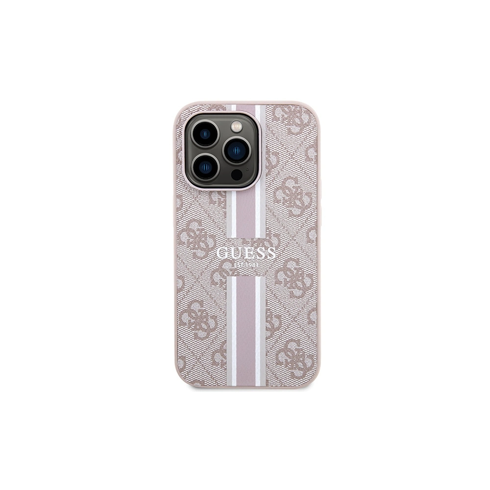 Hurtownia GSM - Case Guess GUHMP15XP4RPSP Apple iPhone 15 Pro Max Hardcase 4G Gedruckte Streifen MagSafe rosa/pink - GUE3106 - {ean13} - Hurt