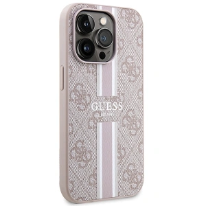 Wholesale Guess GUHMP15XP4RPSP Apple iPhone 15 Pro Max hardcase 4G Printed Stripes MagSafe pink - GUE3106 - {ean13} - Hurt