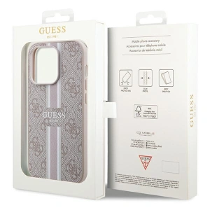 Hurtownia GSM - Case Guess GUHMP15XP4RPSP Apple iPhone 15 Pro Max Hardcase 4G Gedruckte Streifen MagSafe rosa/pink - GUE3106 - {ean13} - Hurt