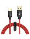 Cablu USB Tip C BlitzWolf Ampcore BW-TC10 1,8m, roșu