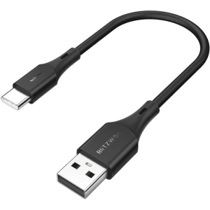 USB-C Cable BlitzWolf BW-TC13 3A 0,3m Black