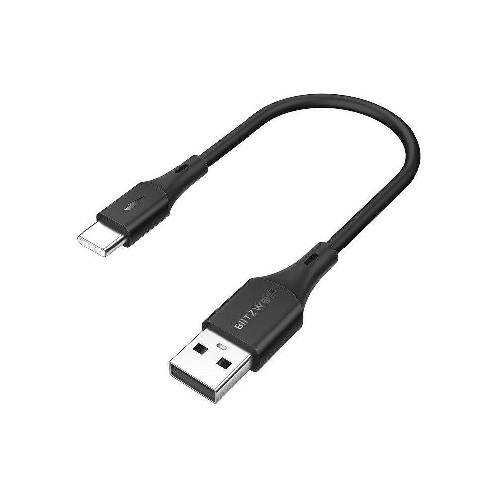 Hurtownia GSM - Kabel USB-C BlitzWolf BW-TC13 3A 0,3m (czarny) - BLZ077BLK - {ean13} - Hurt