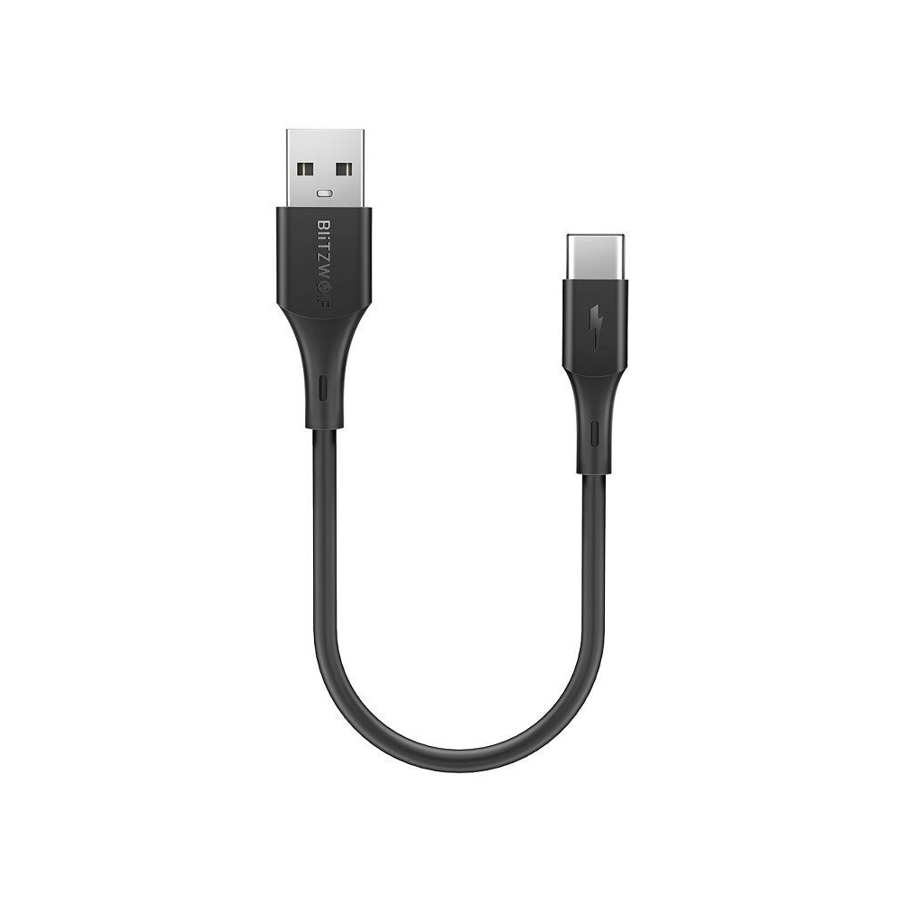 Hurtownia GSM - Kabel USB-C BlitzWolf BW-TC13 3A 0,3m (czarny) - BLZ077BLK - {ean13} - Hurt