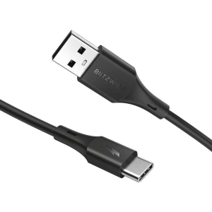 Kabel USB-C BlitzWolf BW-TC13 3A 0,3m (czarny)