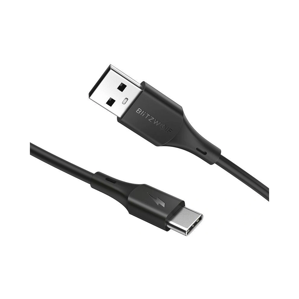 Hurtownia GSM - Kabel USB-C BlitzWolf BW-TC13 3A 0,3m (czarny) - BLZ077BLK - {ean13} - Hurt
