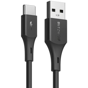 Kabel USB-C BlitzWolf BW-TC13 3A 0,3m (czarny)