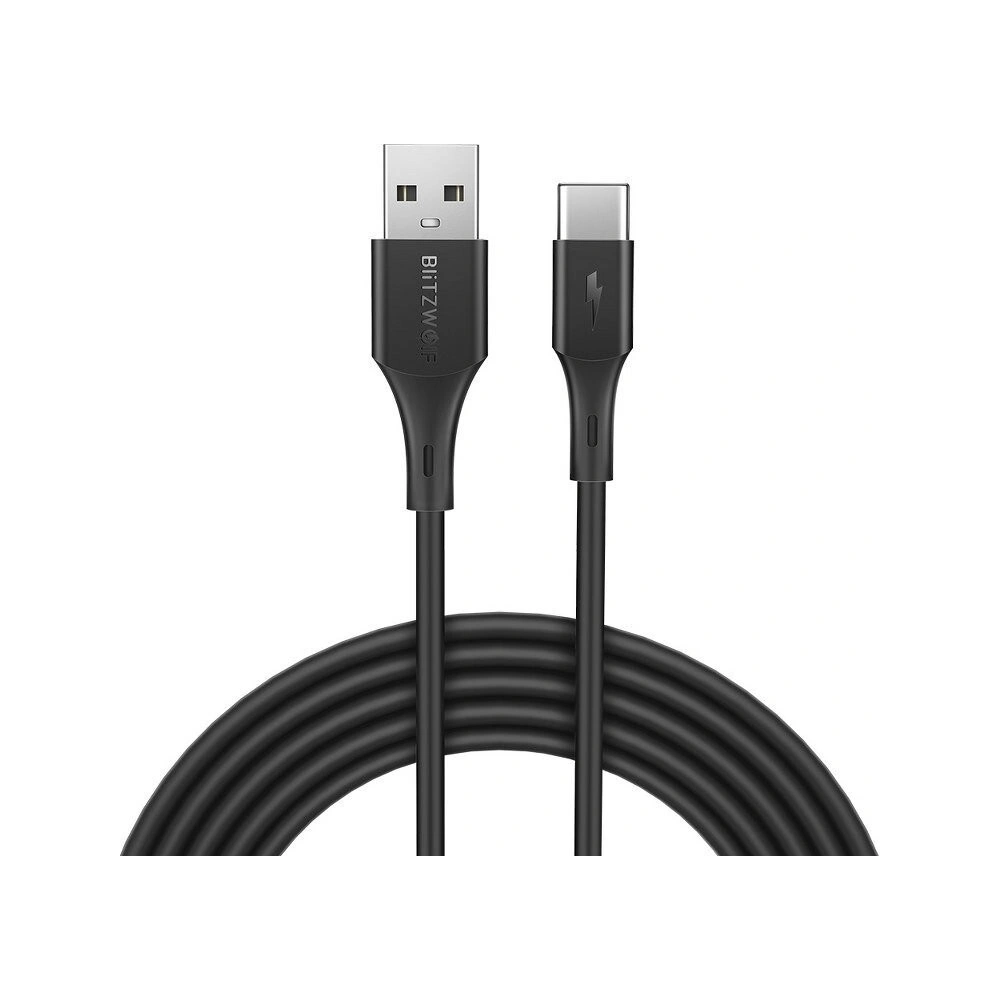 Hurtownia GSM - Kabel USB-C BlitzWolf BW-TC15 3A 1,8m (czarny) - BLZ078BLK - {ean13} - Hurt