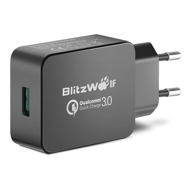 Hurtownia BlitzWolf - 5901597312925 - BLZ080BLK - Ładowarka sieciowa USB BlitzWolf BW-S5 Quick Charge 3.0 18W (czarna) - B2B homescreen