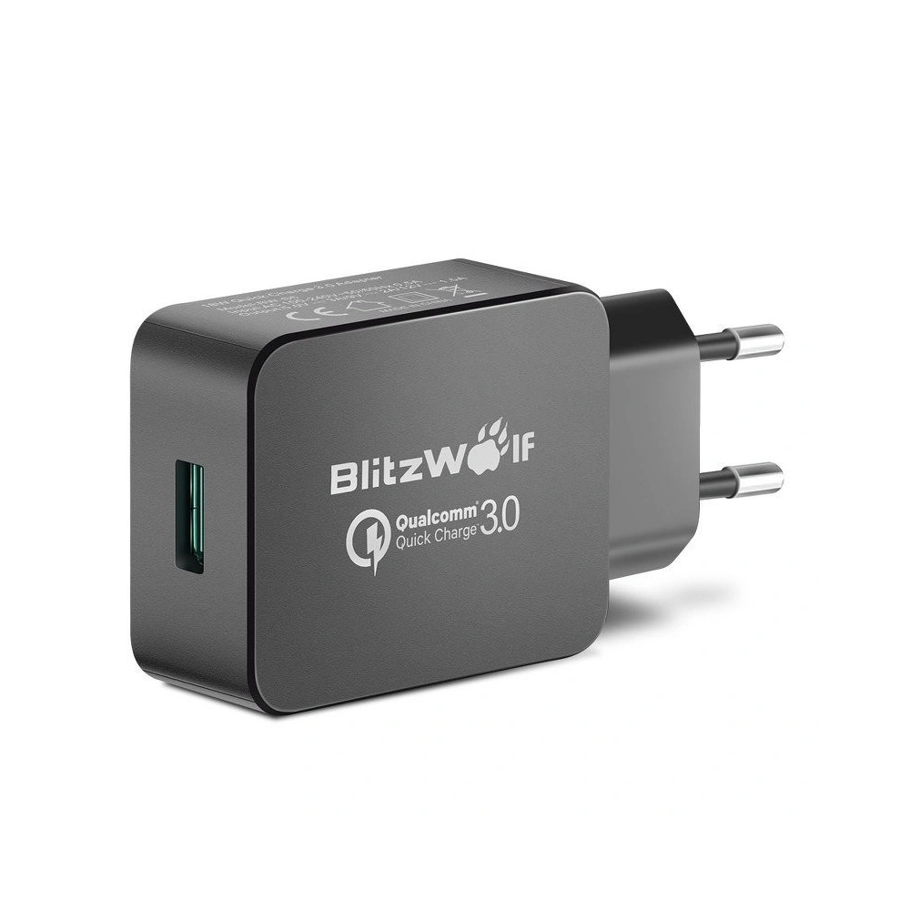 Hurtownia GSM - Ładowarka sieciowa USB BlitzWolf BW-S5 Quick Charge 3.0 18W (czarna) - BLZ080BLK - {ean13} - Hurt