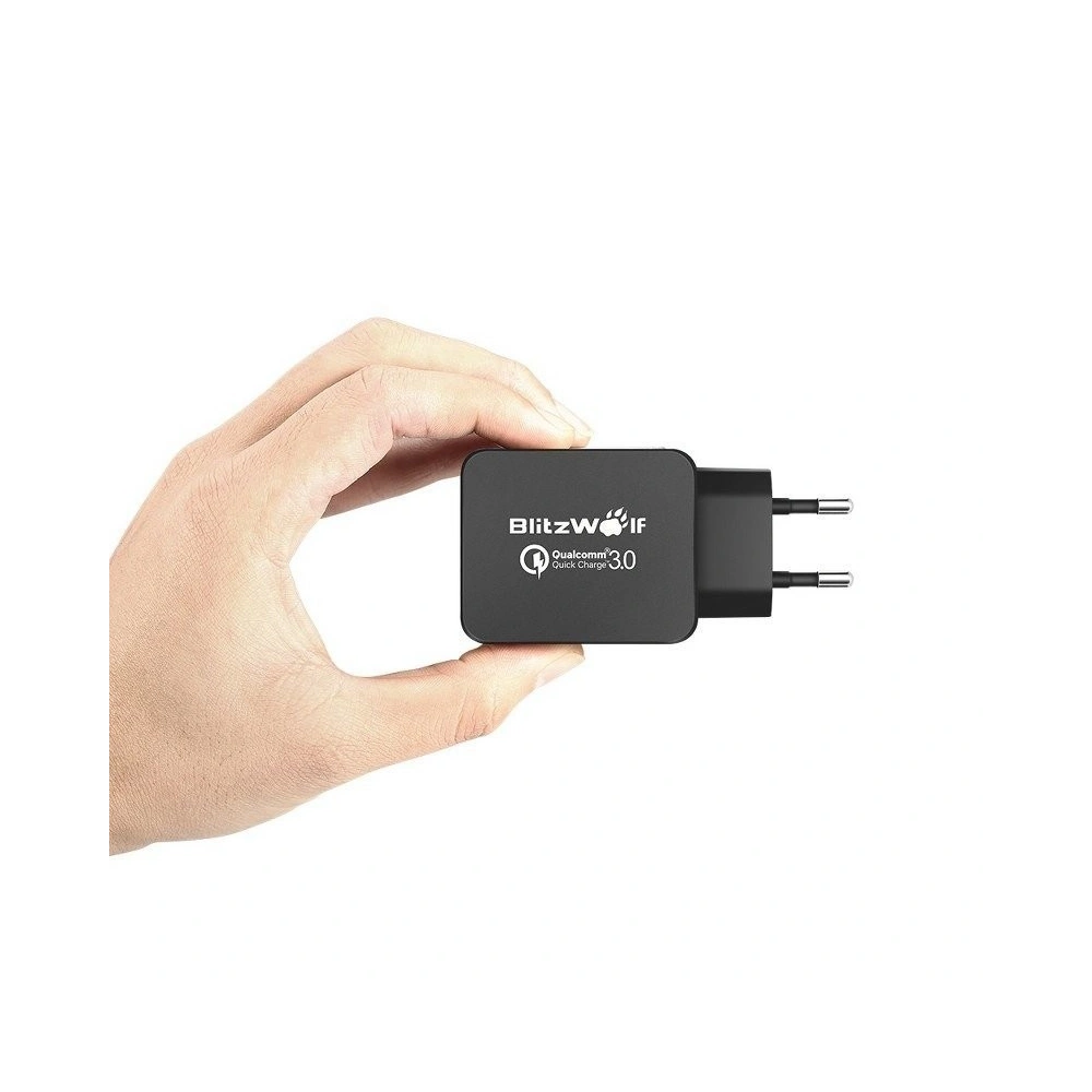 Hurtownia GSM - Ładowarka sieciowa USB BlitzWolf BW-S5 Quick Charge 3.0 18W (czarna) - BLZ080BLK - {ean13} - Hurt