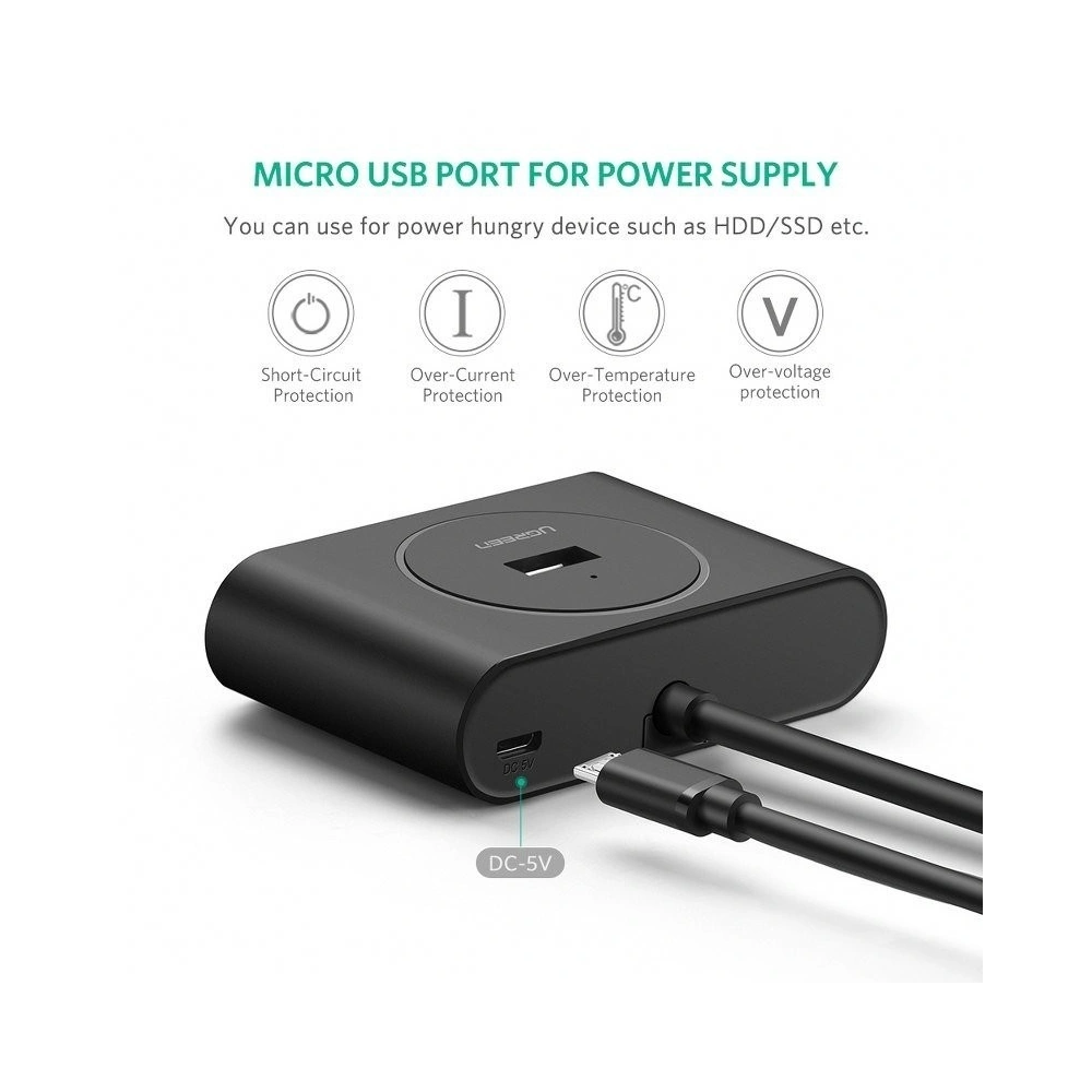 Wholesale HUB USB 3.0 + USB-C 3.1 UGREEN 4-port, OTG - UGR078 - {ean13} - Hurt