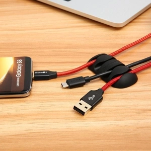 Wholesale BlitzWolf BW-PM2 Multi-function TPU Cable Clip (4-slot) 2x White / 2x Black - BLZ082 - {ean13} - Hurt