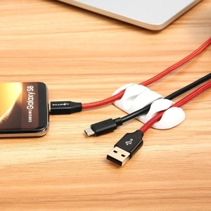 Wholesale BlitzWolf BW-PM2 Multi-function TPU Cable Clip (4-slot) 2x White / 2x Black - BLZ082 - {ean13} - Hurt