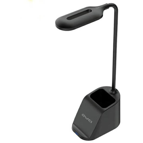 Hurtownia Awei - 6954284003339 - AWEI171 - Lampka LED z ładowarką indukcyjną AWEI W20 15W Fast Charging czarny/black - B2B homescreen