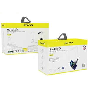 Wholesale AWEI W20 LED light with inductive charger 15W Fast Charging black - AWEI171 - {ean13} - Hurt