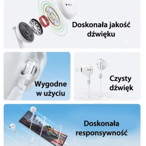 Hurtownia GSM - Kabelgebundene In-Ear-Kopfhörer AWEI PC-6T USB-C, 1.2m schwarz/black - AWEI172 - {ean13} - Hurt
