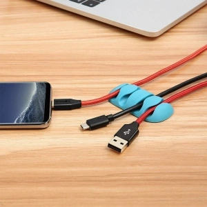 Wholesale BlitzWolf BW-PM2 Multi-function TPU Cable Clip (4-slot) 2x White / 2x Black - BLZ082 - {ean13} - Hurt