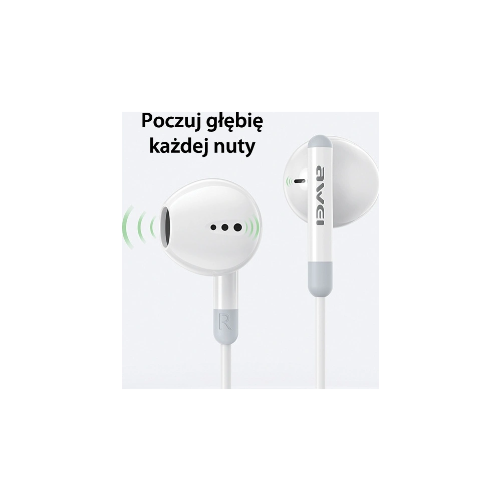 Hurtownia GSM - Căști cu fir in-ear AWEI PC-6T USB-C, 1.2m negru/black - AWEI172 - {ean13} - Hurt