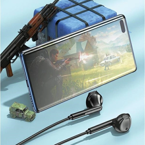 Słuchawki przewodowe douszne AWEI PC-7T USB-C 1.2m czarny/black