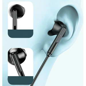 Wholesale AWEI PC-7T USB-C 1.2m wired in-ear headphones black - AWEI173 - {ean13} - Hurt