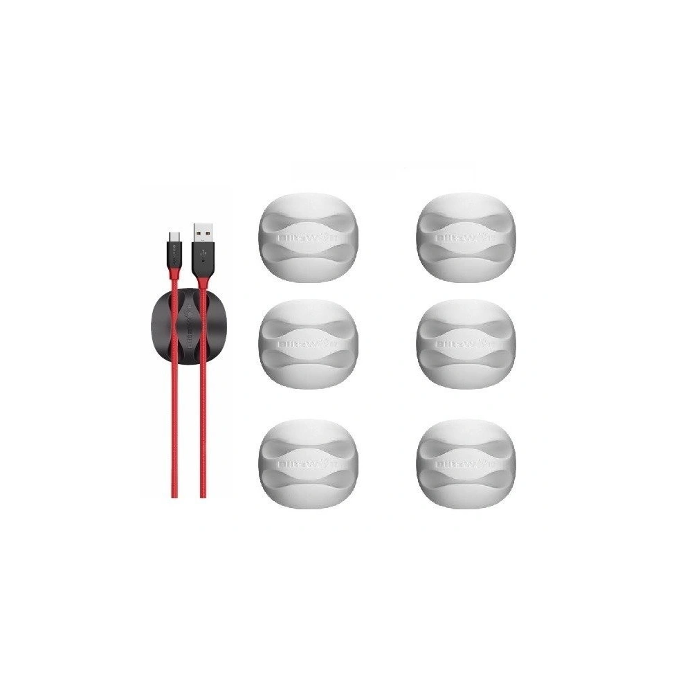 Hurtownia GSM - Mini organizer kabla BlitzWolf BW-PM1 (2-slotowy) biały (6 sztuk) - BLZ084WHT - {ean13} - Hurt