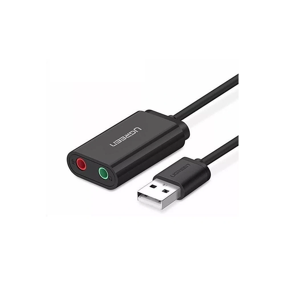 Wholesale USB External Sound Card UGREEN 15cm Black - UGR084BLK - {ean13} - Hurt