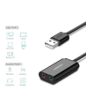 Hurtownia GSM - Zewnętrzna karta dźwiękowa USB UGREEN 15cm (czarny) - UGR084BLK - {ean13} - Hurt