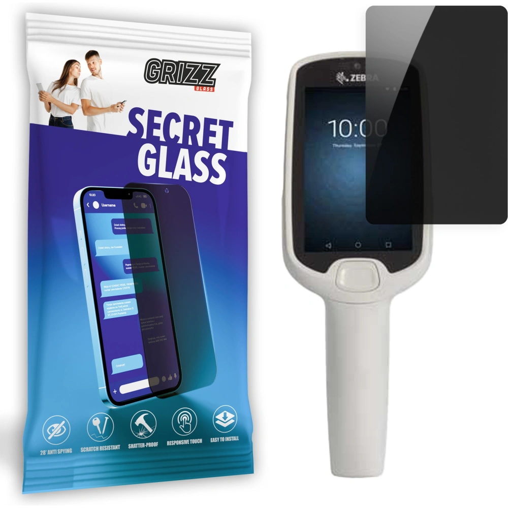 Matowe szkło prywatyzujące GrizzGlass SecretGlass do Zebra PS20