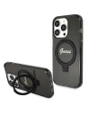 Etui Guess GUHMP13LHRSGSK Apple iPhone 13 / 13 Pro hardcase Ring Stand Script Glitter MagSafe negru/black