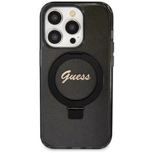 Hurtownia GSM - Case Guess GUHMP13LHRSGSK Apple iPhone 13 / 13 Pro Hartschale Ring Stand Script Glitter MagSafe schwarz/black - GUE3112 - {ean13} - Hurt