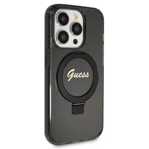 Hurtownia GSM - Case Guess GUHMP13LHRSGSK Apple iPhone 13 / 13 Pro Hartschale Ring Stand Script Glitter MagSafe schwarz/black - GUE3112 - {ean13} - Hurt