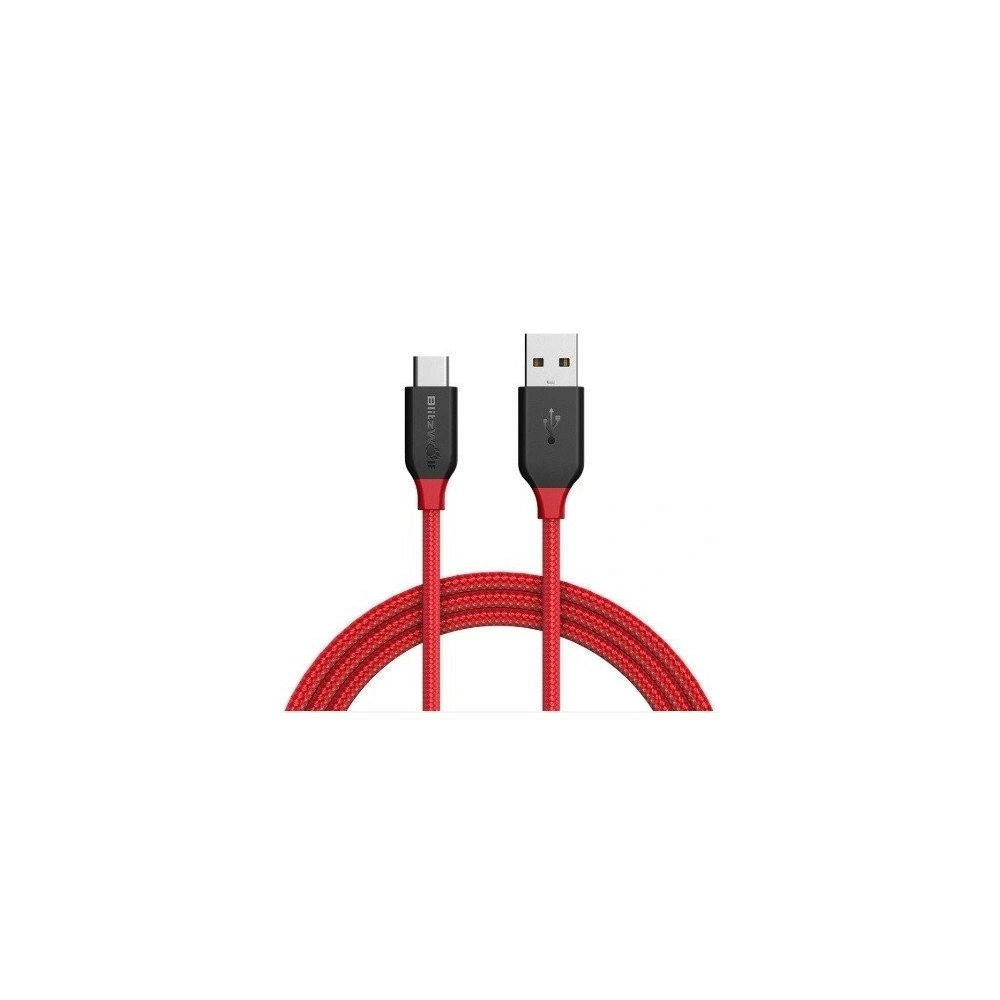Hurtownia GSM - Cablu USB Tip C BlitzWolf Ampcore BW-TC6 1,8m, roșu - BLZ086RED - {ean13} - Hurt