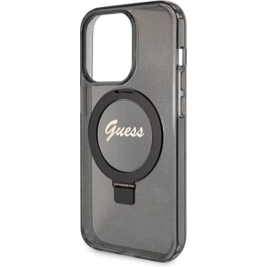 Hurtownia GSM - Etui Guess GUHMP13XHRSGSK Apple iPhone 13 Pro Max hardcase Ring Stand Script Glitter MagSafe černý/black - GUE3114 - {ean13} - Hurt
