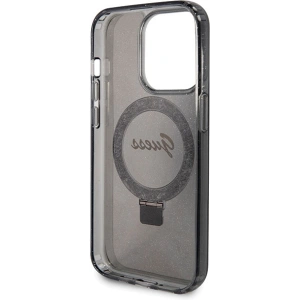Hurtownia GSM - Etui Guess GUHMP13XHRSGSK Apple iPhone 13 Pro Max hardcase Ring Stand Script Glitter MagSafe černý/black - GUE3114 - {ean13} - Hurt