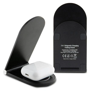 Hurtownia GSM - Indukciós töltő Karl Lagerfeld 2w1 KLDCRFALCHNK 15W Choupette MagSafe fekete/black - KLD1847 - {ean13} - Hurt