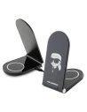 Indukční nabíječka Karl Lagerfeld 2w1 KLDCRFALKINK 15W Ikonik MagSafe černá/black