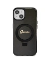 Hurtownia GSM - Etui Guess GUHMP14SHRSGSK Apple iPhone 13 / 14 / 15 hardcase Ring Stand Script Glitter MagSafe czarny/black - GUE3116 - {ean13} - Hurt