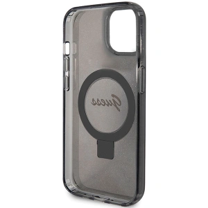 Hurtownia GSM - Case Guess GUHMP14SHRSGSK Apple iPhone 13 / 14 / 15 Hartschale Ringständer Script Glitter MagSafe schwarz/black - GUE3116 - {ean13} - Hurt