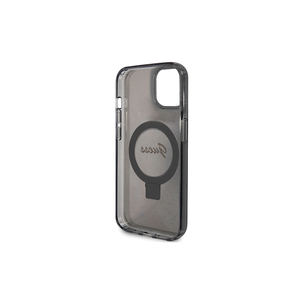 Hurtownia GSM - Etui Guess GUHMP14SHRSGSK Apple iPhone 13 / 14 / 15 hardcase Ring Stand Script Glitter MagSafe černý/black - GUE3116 - {ean13} - Hurt