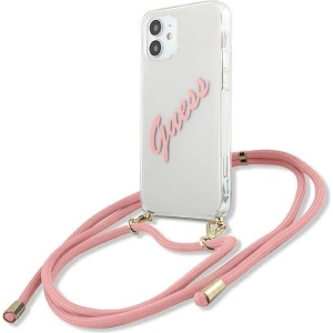 Wholesale [OUTLET] Guess GUHCP12SCRTVSPI Apple iPhone 12 mini pink hardcase Script Vintage - OT-546 - {ean13} - Hurt
