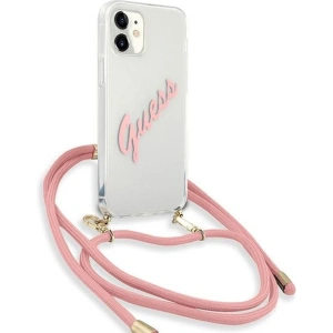 Hurtownia GSM - [OUTLET] Case Guess GUHCP12SCRTVSPI Apple iPhone 12 mini rosa/pink Hartschale Script Vintage - OT-546 - {ean13} - Hurt