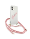Hurtownia GSM - [OUTLET] Etui Guess GUHCP12SCRTVSPI Apple iPhone 12 mini różowy/pink hardcase Script Vintage - OT-546 - {ean13} - Hurt