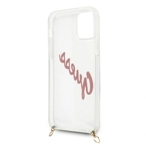 [OUTLET] Etui Guess GUHCP12SCRTVSPI Apple iPhone 12 mini różowy/pink hardcase Script Vintage